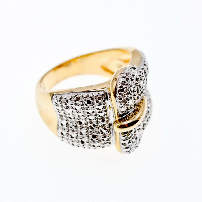 Sky Jewelry Серебряное кольцо в позолоте  Ремешок