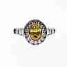 Sky Jewelry Серебряное кольцо с фианитами  Радость