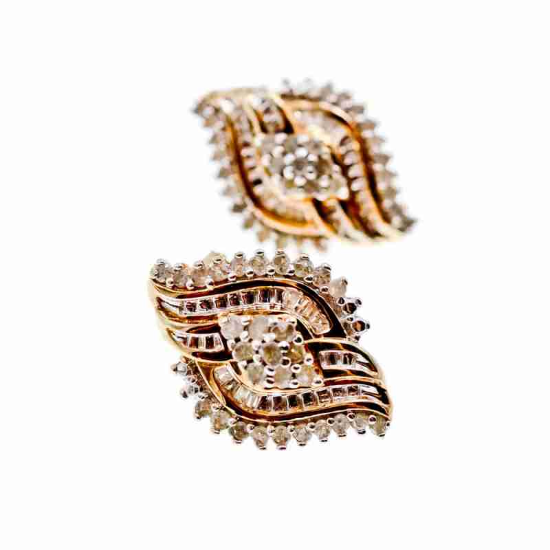 Sky Jewelry Серебряные серьги клипсы с белым топазом