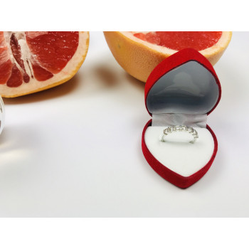 Sky Jewelry Серебряное кольцо с фианитами