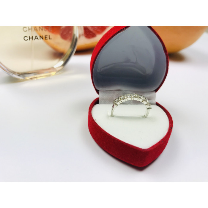 Sky Jewelry Серебряное кольцо с фианитами