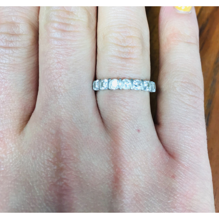 Sky Jewelry Серебряное кольцо с фианитами