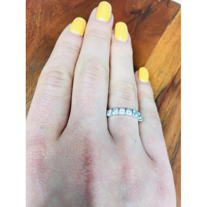 Sky Jewelry Серебряное кольцо с фианитами