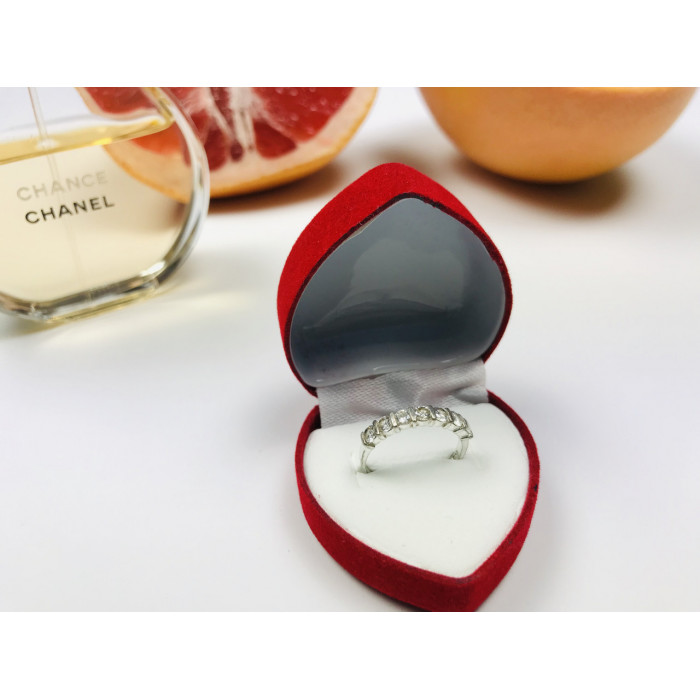 Sky Jewelry Серебряное кольцо с фианитами