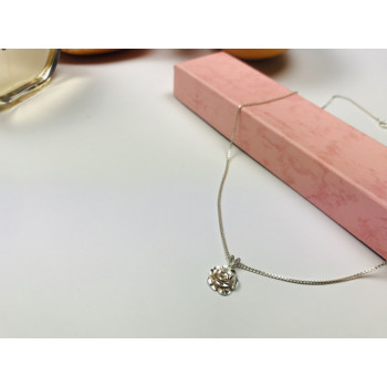 Sky Jewelry Серебряная цепочка с кулоном -цветок