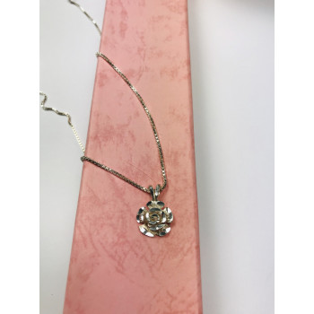 Sky Jewelry Серебряная цепочка с кулоном -цветок