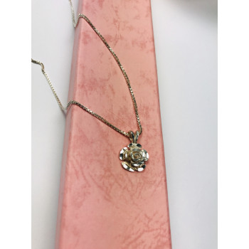 Sky Jewelry Серебряная цепочка с кулоном -цветок