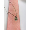 Sky Jewelry Серебряная цепочка с кулоном -цветок