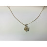 Sky Jewelry Серебряная цепочка с кулоном -цветок