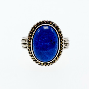 Sky Jewelry Серебряное кольцо с камнем содалит