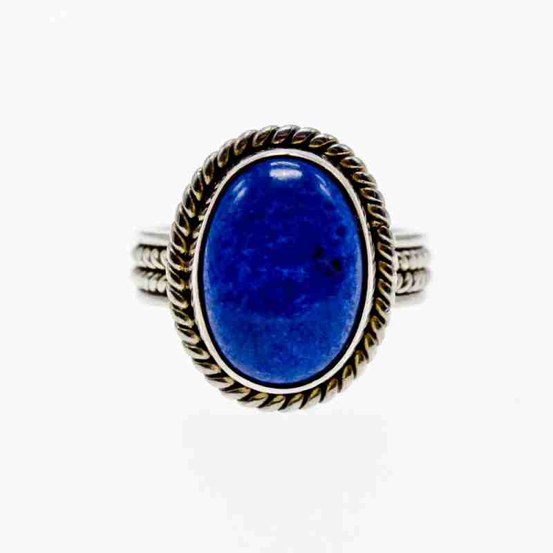 Sky Jewelry Серебряное кольцо с камнем содалит