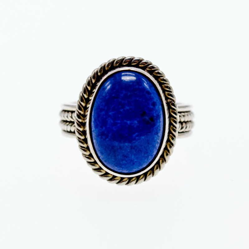 Sky Jewelry Серебряное кольцо с камнем содалит