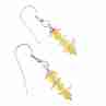 Sky Jewelry Серебряные серьги с агатом и перламутром