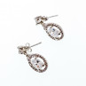 Sky Jewelry Серебряные серьги с фианитами