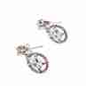 Sky Jewelry Серебряные серьги с фианитами
