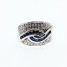 Sky Jewelry Серебряное кольцо с сапфирами