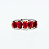 Sky Jewelry Серебряное кольцо с камнем гранат пироп