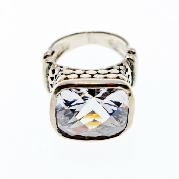 Sky Jewelry Серебряное кольцо с фианитом