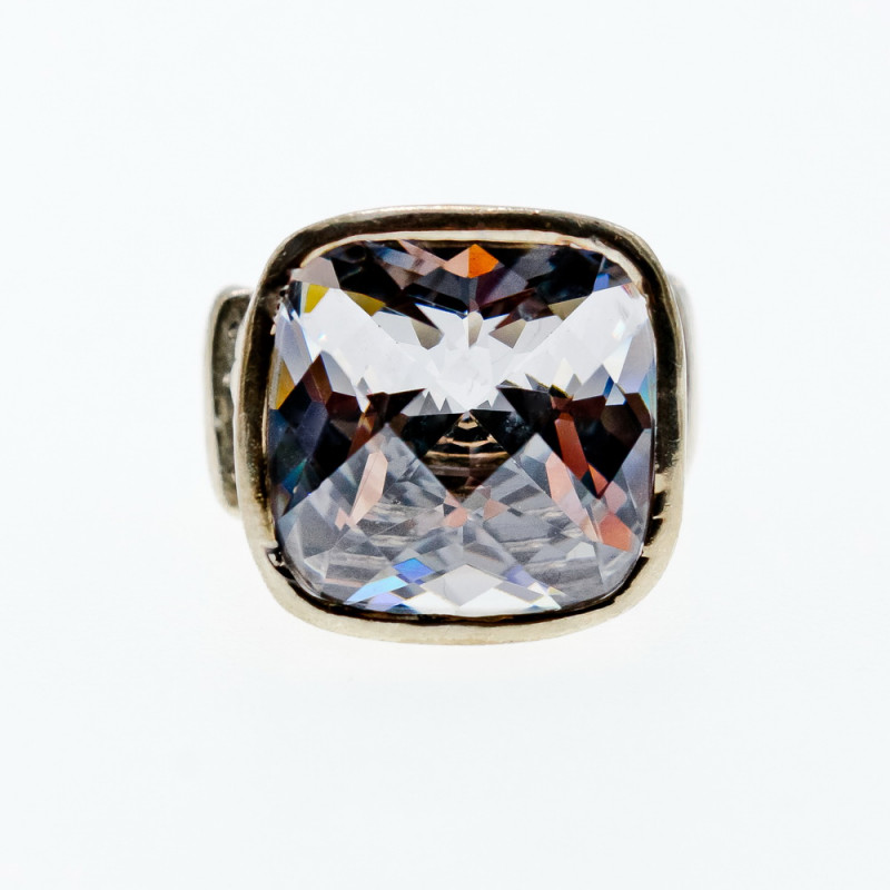 Sky Jewelry Серебряное кольцо с фианитом