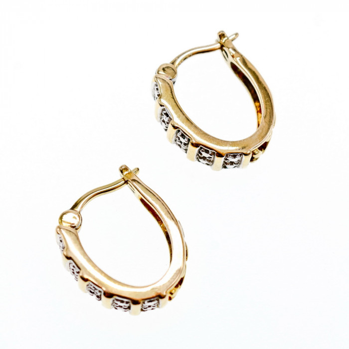 Sky Jewelry Серебряные серьги в позолоте