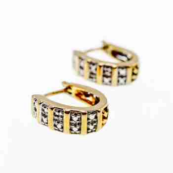 Sky Jewelry Серебряные серьги в позолоте