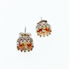 Sky Jewelry Серебряные серьги с цитрином
