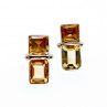 Sky Jewelry Серебряные серьги с цитрином
