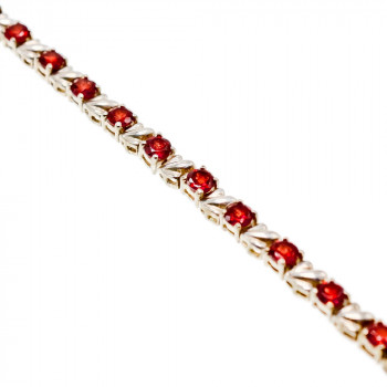 Sky Jewelry Серебряный браслет с камнями Спессарин