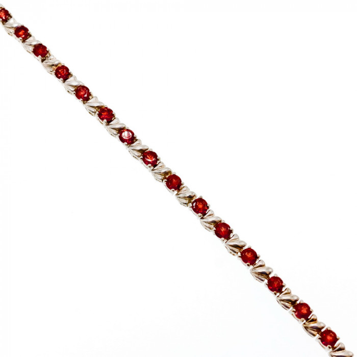 Sky Jewelry Серебряный браслет с камнями Спессарин