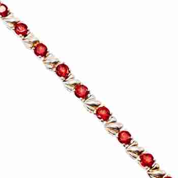Sky Jewelry Серебряный браслет с камнями Спессарин