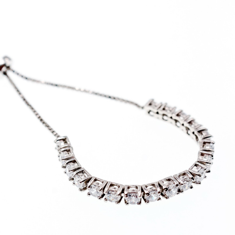 Sky Jewelry Серебряный браслет с фианитами