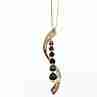 Sky Jewelry Золотая цепочка с кулоном с сапфирами и бриллиантами