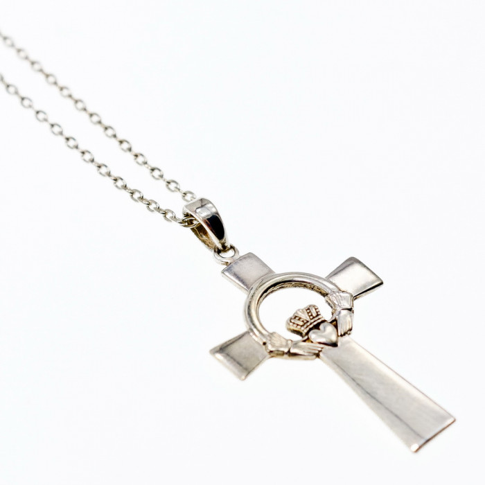 Sky Jewelry Серебряная цепочка с крестиком