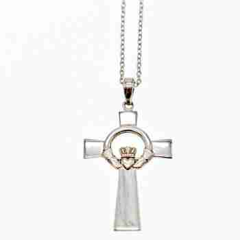 Sky Jewelry Серебряная цепочка с крестиком