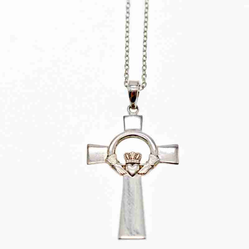 Sky Jewelry Серебряная цепочка с крестиком