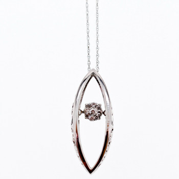 Sky Jewelry Золотая цепочка с кулоном с бриллиантами  Сияние