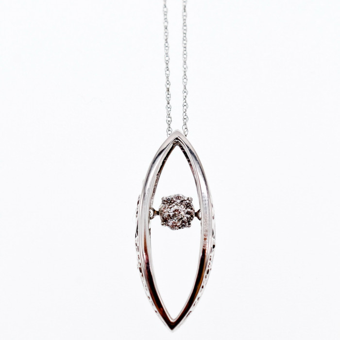 Sky Jewelry Золотая цепочка с кулоном с бриллиантами  Сияние