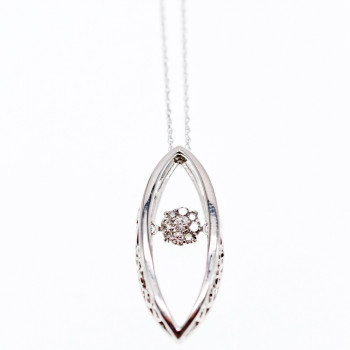 Sky Jewelry Золотая цепочка с кулоном с бриллиантами  Сияние