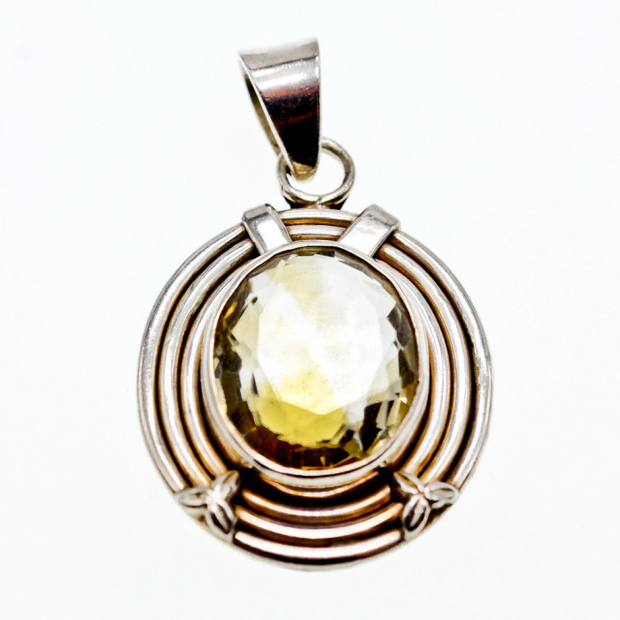 Sky Jewelry Серебряный кулон с цитрином  Идеал