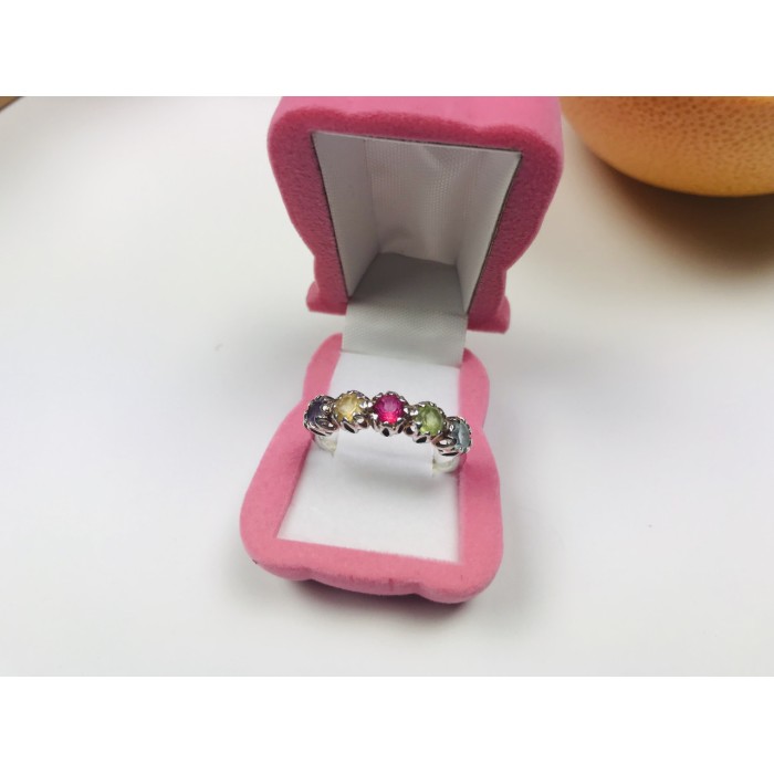 Sky Jewelry Серебряное кольцо с натуральными камнями