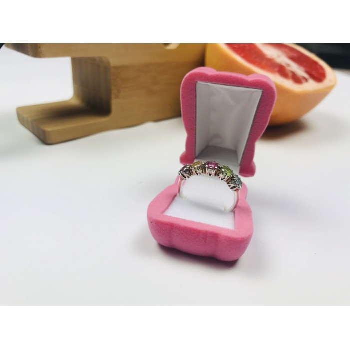 Sky Jewelry Серебряное кольцо с натуральными камнями