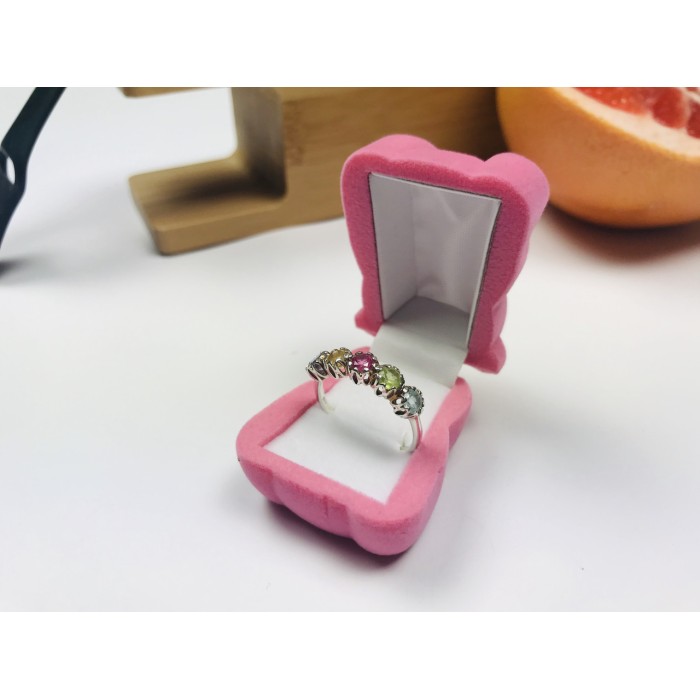 Sky Jewelry Серебряное кольцо с натуральными камнями