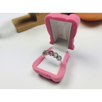 Sky Jewelry Серебряное кольцо с натуральными камнями