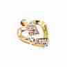 Sky Jewelry Золотой кулон с бриллиантами  Сердце