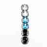 Sky Jewelry Серебряный кулон с камнями гошенит топаз и турмалин