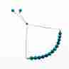 Sky Jewelry Серебряный браслет с бирюзой