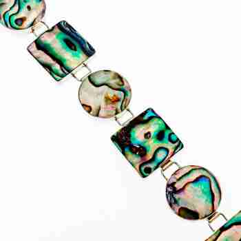 Sky Jewelry Серебряный браслет со вставками из галиотиса