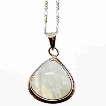 Sky Jewelry Серебряная цепочка с кулоном лунный камень