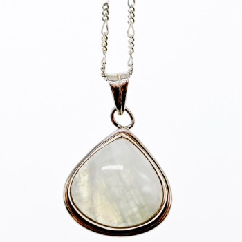 Sky Jewelry Серебряная цепочка с кулоном лунный камень