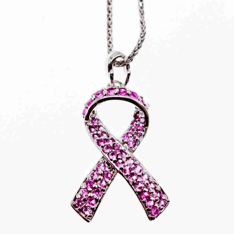 Sky Jewelry Серебряный кулон с розовыми фианитами